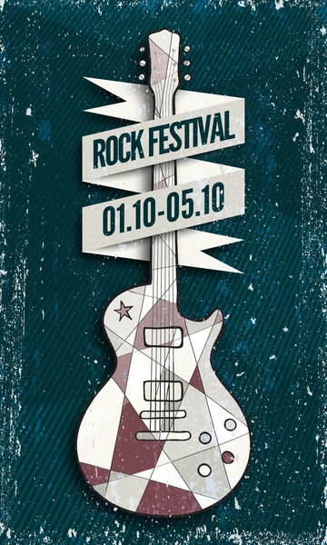 Rock muziekfestival — Stockvector