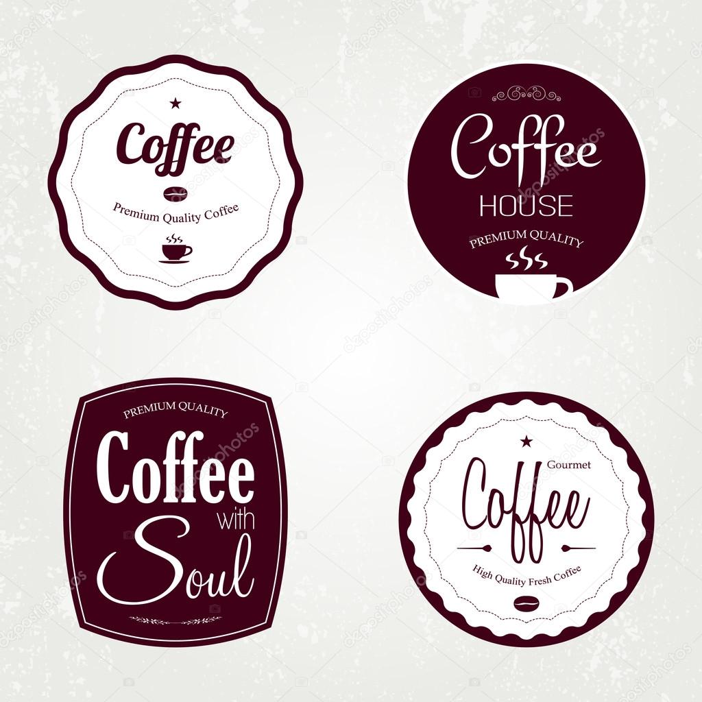 Restaurant labels set