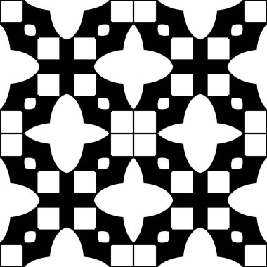  Soyut parçalarla tek renkli arkaplan. Düzenli siyah-beyaz desen. Tekstil tasarımı, yüzey dokuları, ambalaj kağıdı için soyut arkaplan.