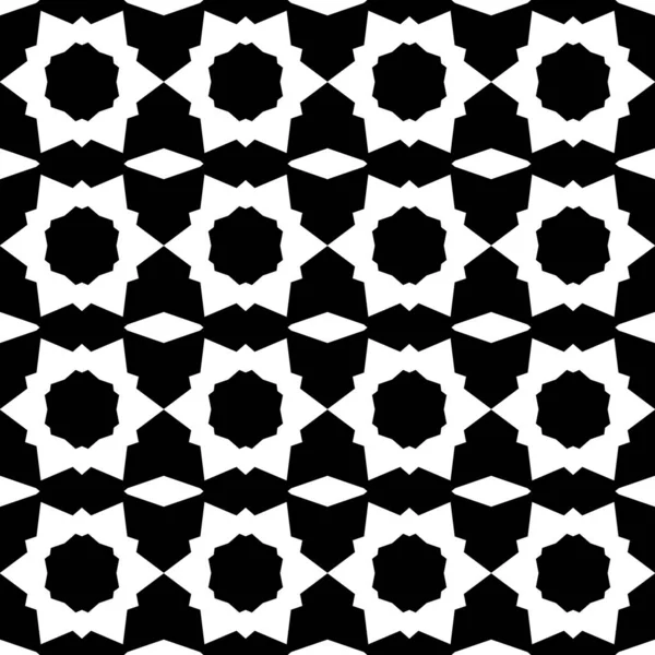 Monochrome Achtergrond Met Abstracte Shaps Regelmatig Modern Zwart Wit Patroon — Stockfoto