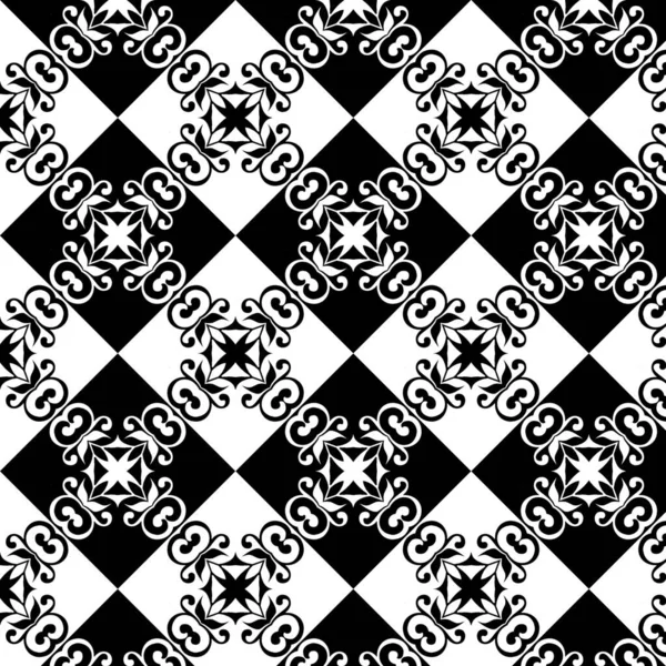 Černobílé Pozadí Abstraktními Tvary Pravidelný Moderní Černobílý Vzor Abstraktní Pozadí — Stock fotografie