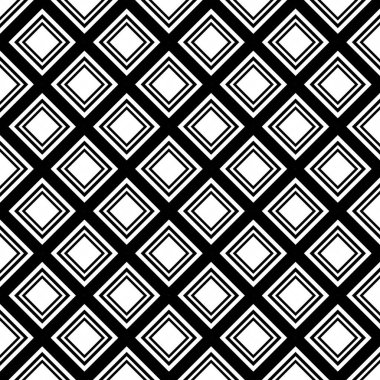 Çizgiler, vuruşlar, kareler, süsler. Siyah ve beyaz pürüzsüz desen. Antik mozaik. Dijital kağıt baskısı. Kusursuz arkaplan.