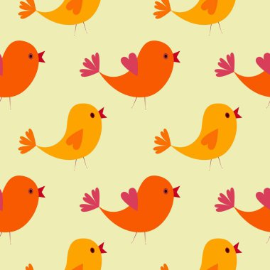 Tavuklarla dolu paskalya arkaplanı