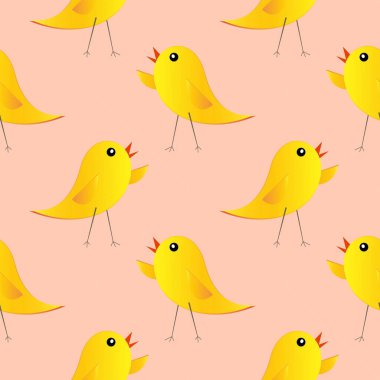 Tavuklarla dolu paskalya arkaplanı