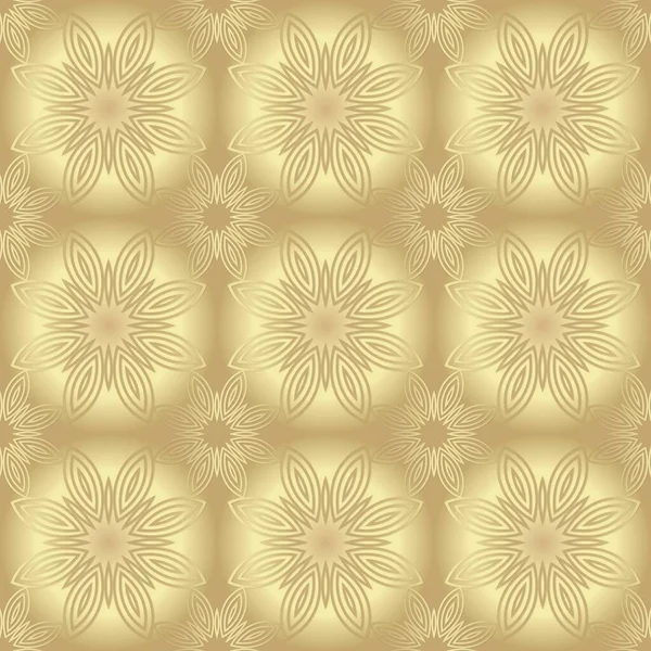 Золотая Бумага Печати Бесшовный Шаблон Золотой Фон Декором Имитационная Металлическая — стоковое фото