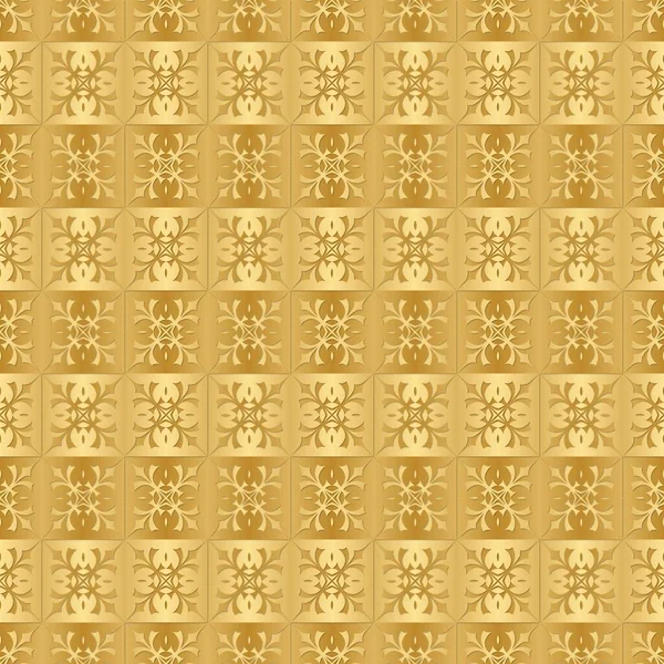 Gold Paper Printing Seamless Pattern Gold Background Decor Imitation Metal — Stock Photo, Image