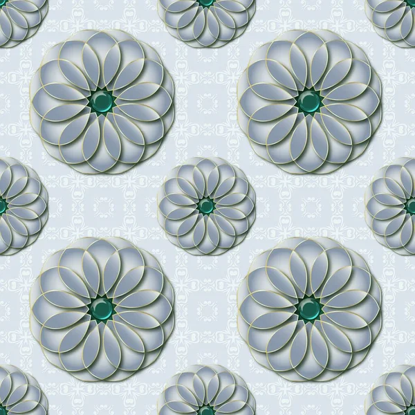 Papel Representación Estilo Árabe Con Flores Fondo Textura Con Diseño — Foto de Stock
