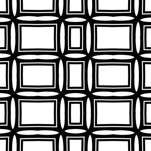 Monochrome background with abstract shaps. Regular modern black and white pattern.Abstract background for textile design, surface textures, wrapping paper.