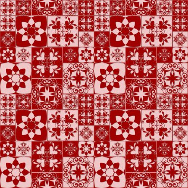 Farklı boyutlarda kareleri olan pürüzsüz bir desen. Tekstil ve kağıt üzerine baskı yapmak için dekoratif arkaplan