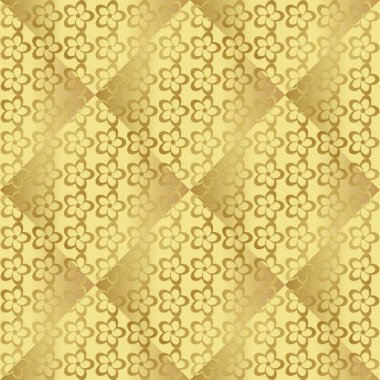 Baskı için altın kağıt. Kusursuz desen. Dekorlu altın arkaplan. Taklit metal folyo.