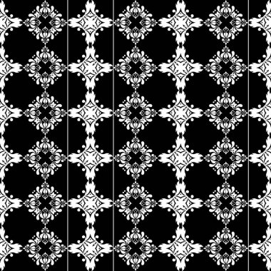  Soyut parçalarla tek renkli arkaplan. Düzenli siyah-beyaz desen. Tekstil tasarımı, yüzey dokuları, ambalaj kağıdı için soyut arkaplan.