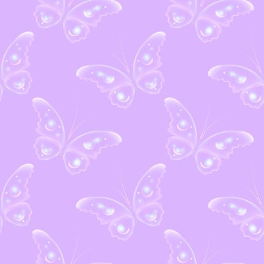 Renkli kelebeklerle neşeli bir desen. Düzenli, pürüzsüz desen. Kusursuz desen, komik arka plan..