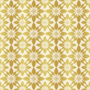 Baskı için altın kağıt. Kusursuz desen. Dekorlu altın arkaplan. Taklit metal folyo.