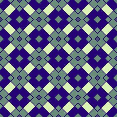 Dekoratif kareler pürüzsüz bir arkaplan gibi. Kare şeklinde pürüzsüz desen. Grafik tasarımları için evrensel doku. Karelerin kusursuz deseni