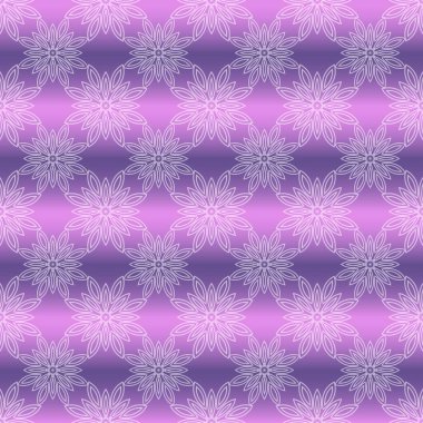 Mor, düzenli, pürüzsüz desen. Bir deseni olan metal folyo. Düzenli desenli taklit metal folyo.