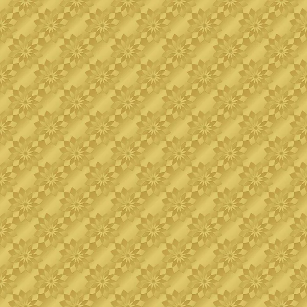 Золотая Бумага Печати Бесшовный Шаблон Золотой Фон Декором Имитационная Металлическая — стоковое фото