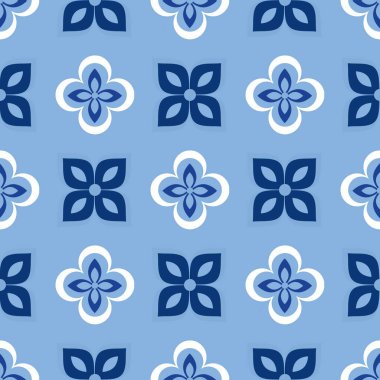 Çiçekli mavi, pürüzsüz arkaplan