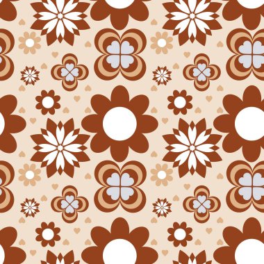 Renkli çiçekler kusursuz bir desen. Çiçekli çok renkli arkaplan