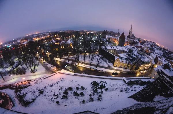 Staden Tallinn, Estland, på vintern — Stockfoto