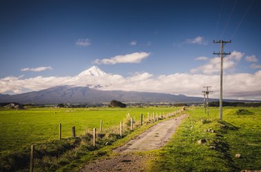 Mount Taranaki, the Fuji of New Zealand clipart