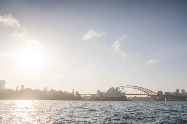 Gün batımında Sydney manzarası — Stok fotoğraf