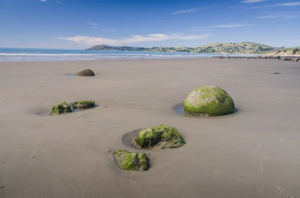 Moeraki cantos rodados, maravilla natural en Nueva Zelanda —  Fotos de Stock