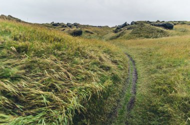 Bulutlu kırsal yollar