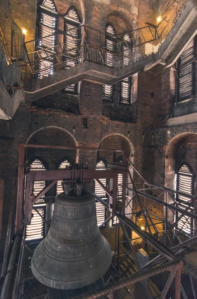 Bell inside church tower — Stock Photo, Image