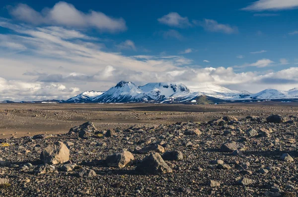 Islandských hor pod mraky — Stock fotografie