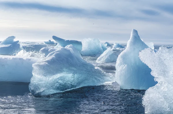 Trozos de iceberg a flote — Foto de Stock