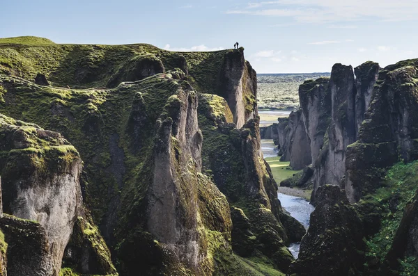 Úžasný kaňon Fjardrargljufur — Stock fotografie