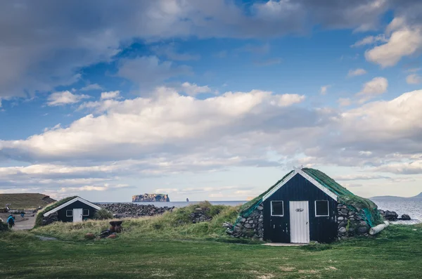 Små hus i Island — Stockfoto