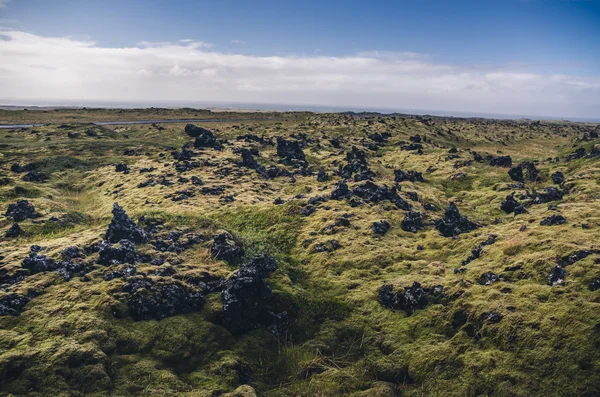 Isländska landskapet oländig terräng — Stockfoto