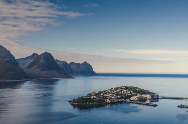 Town of Husoy Norway — Stock Photo, Image