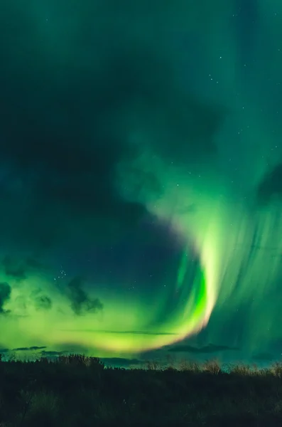 Niesamowite zorza polarna — Zdjęcie stockowe
