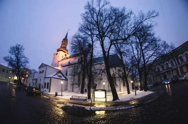 Staden Tallinn, Estland, på vintern — Stockfoto