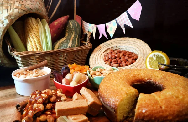 Festa Junina Tradycyjne Jedzenie Żywność Brazylijska Obrazy Stockowe bez tantiem