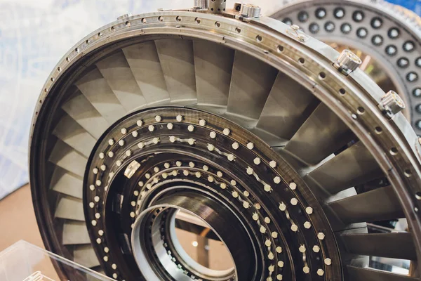 Sectiemodel van een historische straalmotor. — Stockfoto