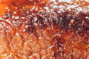 Biftek yakın plan. İnce dilimlenmiş biftek..