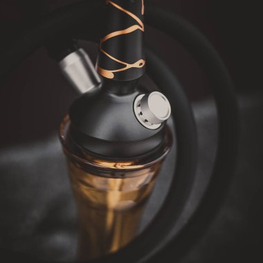 Nargile 'nin bir parçası, modern tasarım, arka planda.