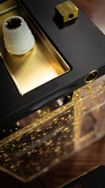 Nargile 'nin bir parçası, modern tasarım, arka planda.