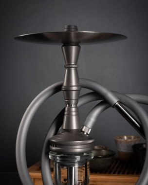 Nargile 'nin bir parçası, modern tasarım, arka planda.