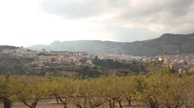İspanya 'nın Altea şehrinin havadan görünüşü.
