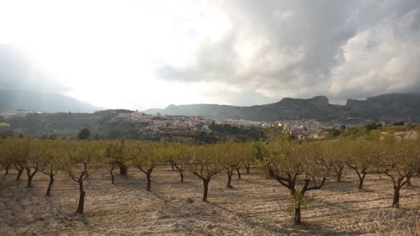 Luftaufnahme der Stadtlandschaft von Altea, Stadt von Spanien. — Stockvideo