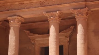 Ürdün 'ün Petra kentindeki Manastır veya El Deir' in Yüksek Görüş Alanı,