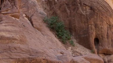 Ürdün 'ün Petra kentindeki Manastır veya El Deir' in Yüksek Görüş Alanı,