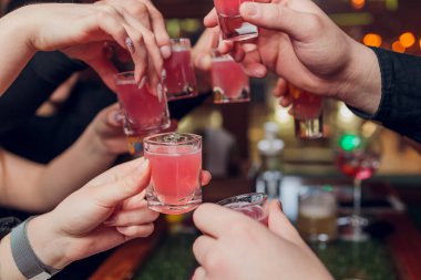 İçkili kadehler ve kadeh kaldırma, parti.