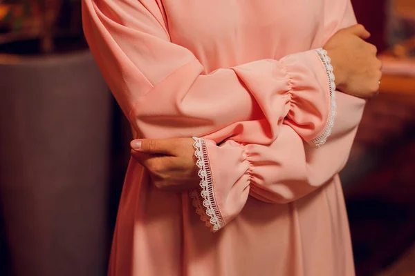 Tesksture и детали мусульманской женской одежды. — стоковое фото