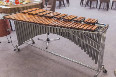 Gülağacından yapılmış Marimba 'mın yakın plan çekimi..