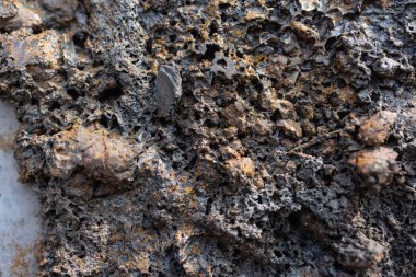 Eski metal demir paslı arka plan ve doku.